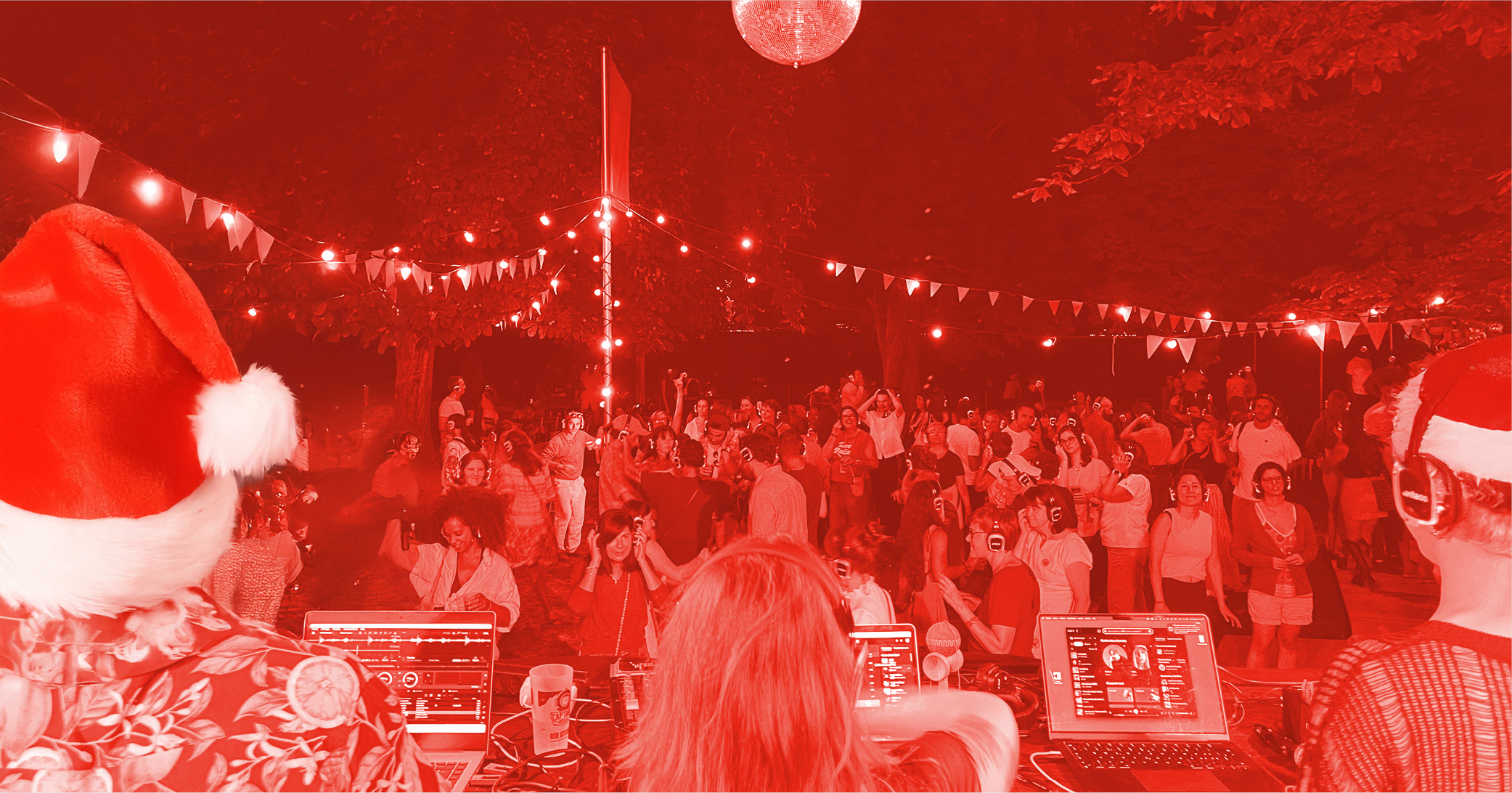 silent party noël place chateau